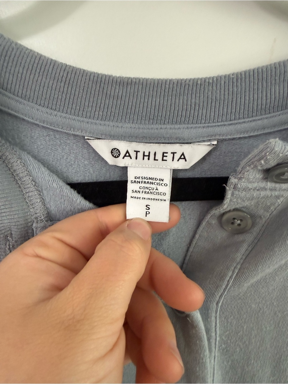 Athleta Balance Henley Sweatshirt Top - Picture 5 of 7